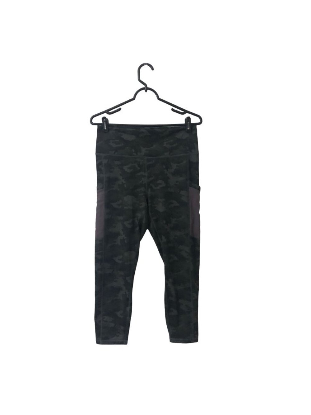 Fabletics Womens Powerhold Cropped Amethyst Camo Print Leggings Size Large